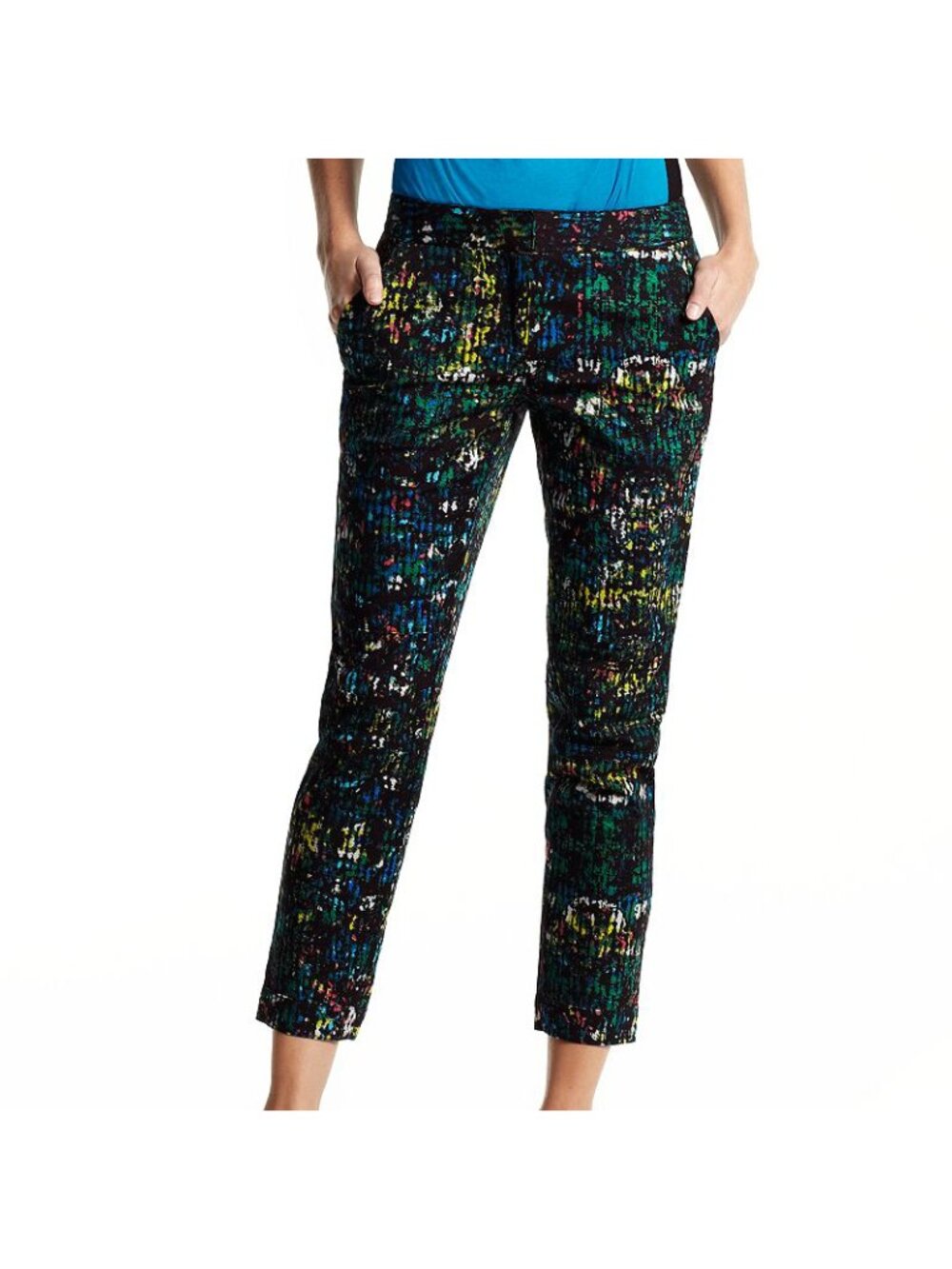 Derek Lam FOR DESIGNATION Abstract Print Ankle Pants Size 8